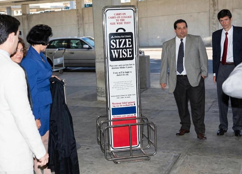 Carry-on baggage sizing at boarding